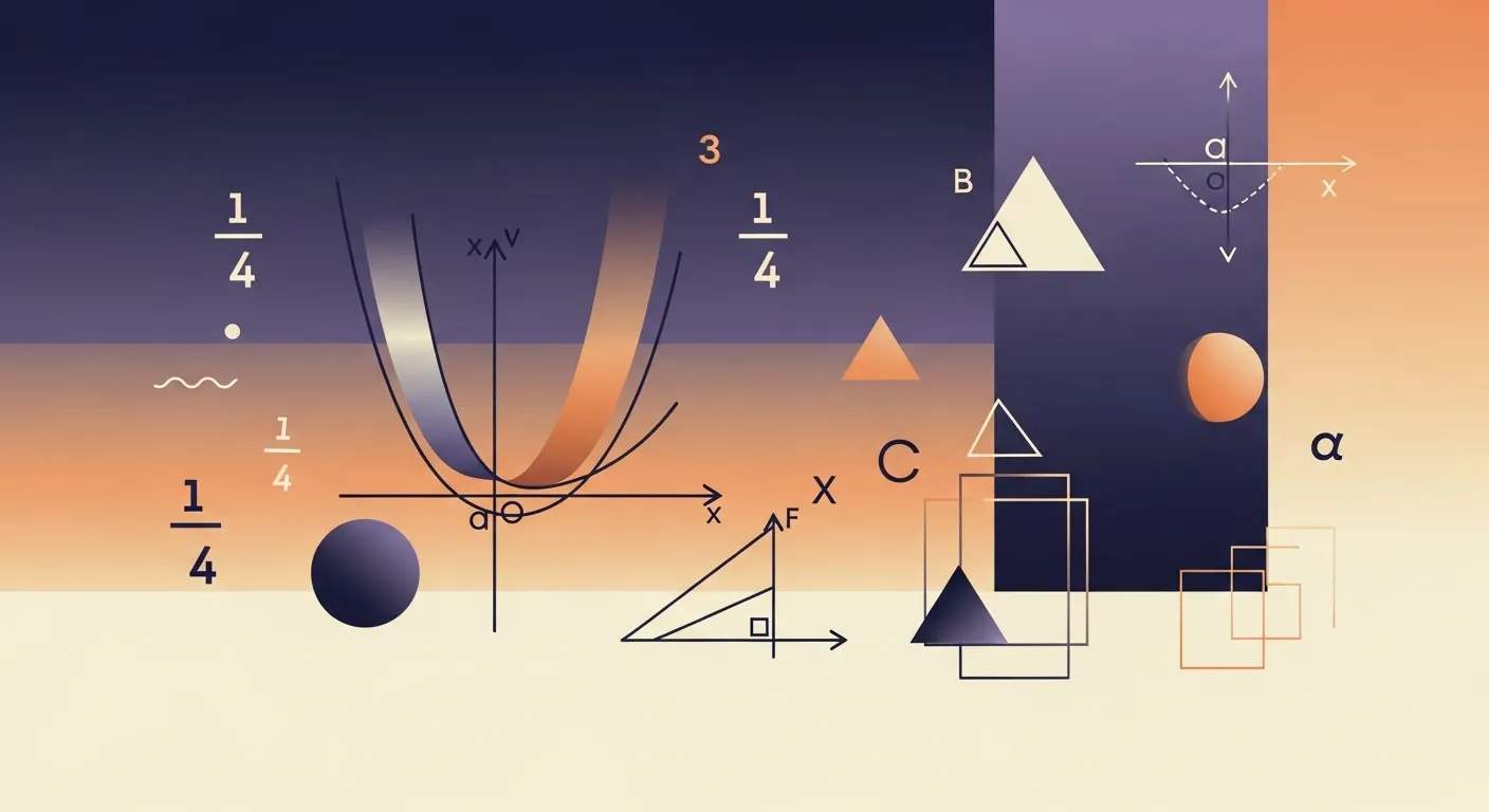 Abstract illustration of SAT math symbols and equations